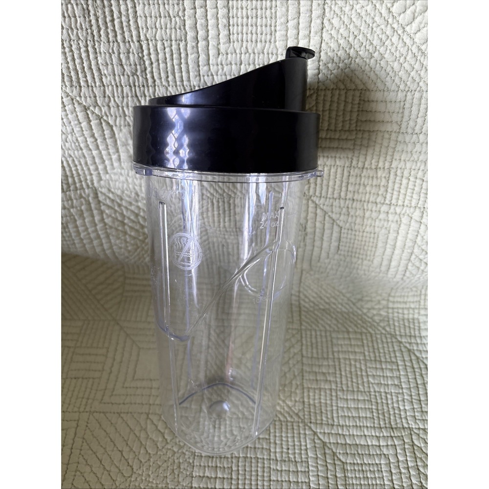 24 oz Smoothie Cup w/ To-Go Lid Replacement for Oster Pro